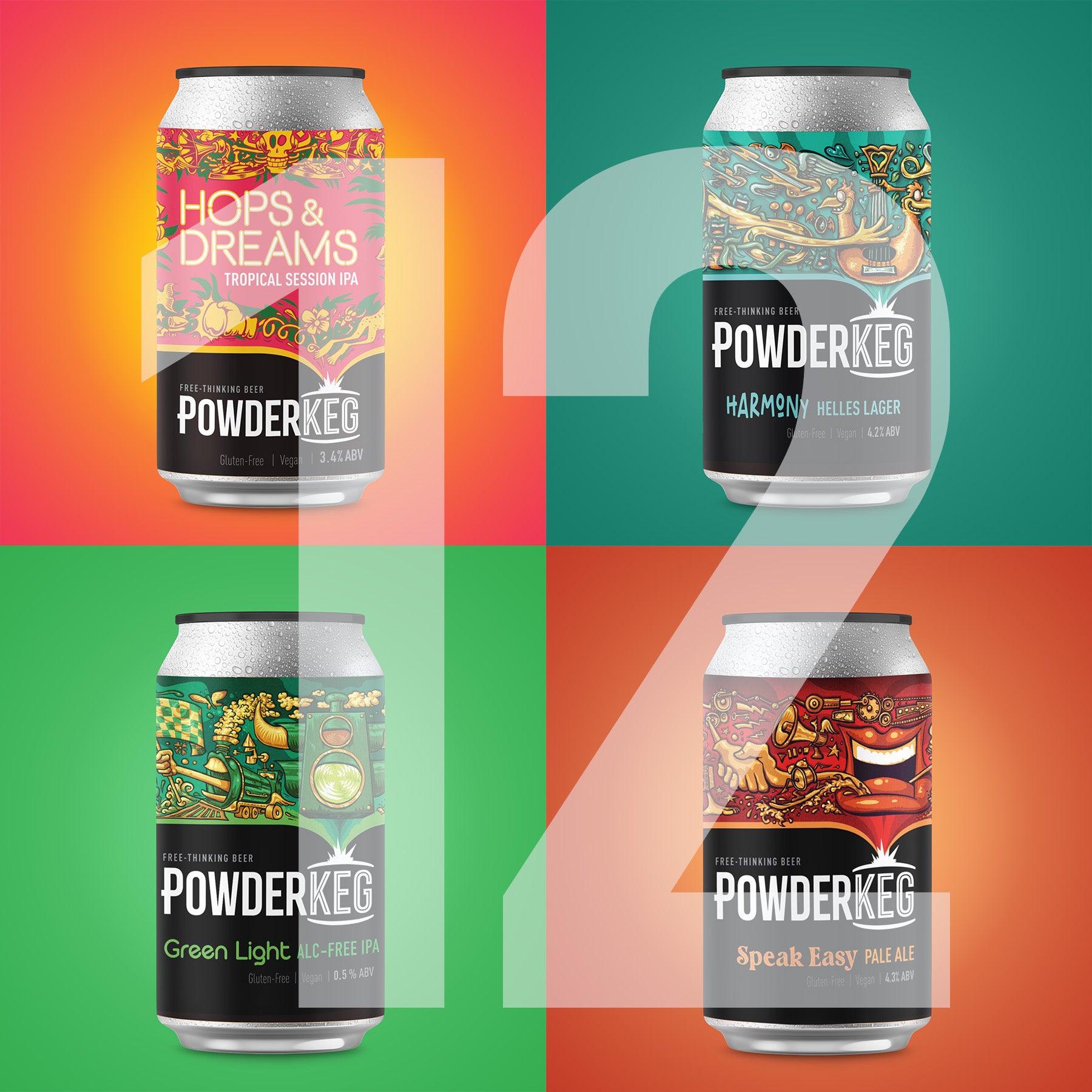 PK Favourites // 12 x 330ml – Powderkeg Beer